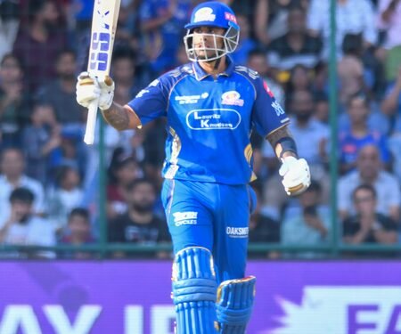 IPL 2026: Suryakumar Yadav hits 51 as MI post 162/6 against DC on a slow pitch