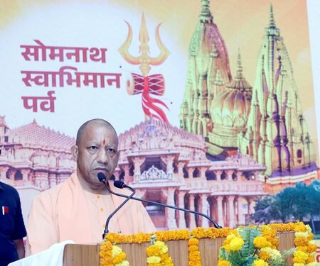 Those who tried to eradicate Sanatan themselves got wiped out: CM Yogi at Somnath Sankalp Mahotsav