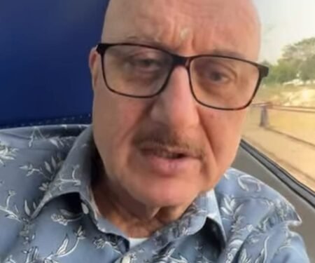 Anupam Kher boards train to Delhi in support of PM Modi’s fuel-saving appeal