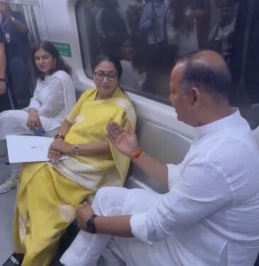 Delhi CM Rekha Gupta, BJP leaders take metro ride after PM Modi’s call for fuel conservation
