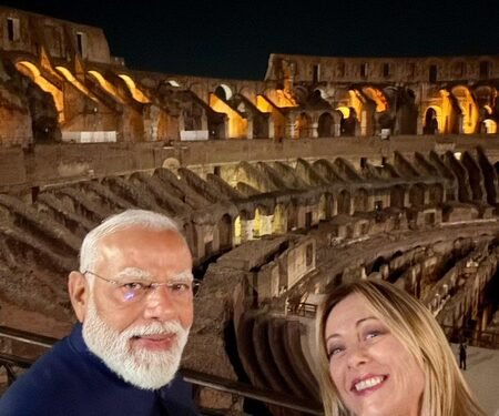 ‘Welcome to Rome, my friend!’: Giorgia Meloni welcomes PM Modi to Italy