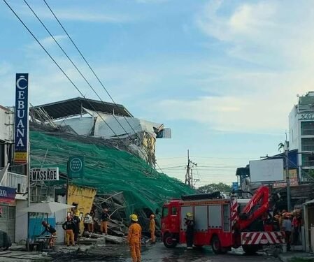Four dead, 17 missing after under-construction building collapse in northern Philippines
