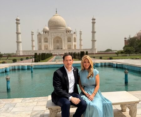 Marco Rubio, wife Jeanette visit Taj Mahal and Jaipur’s Amber Fort