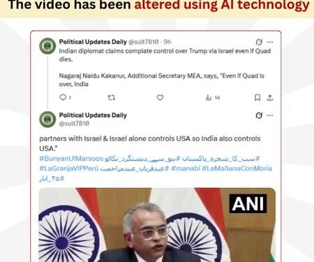 ‘Fake’: PIB Fact Check debunks AI-generated video with MEA official’s ‘remarks’ on Quad