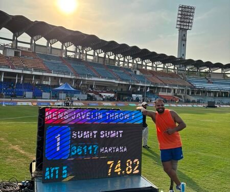 Sumit Antil makes history with a massive 74.82m throw in Indian Open Para Athletics