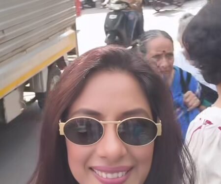 Rupali Ganguly roams through Lonavala market searching for son Rudransh’s slippers