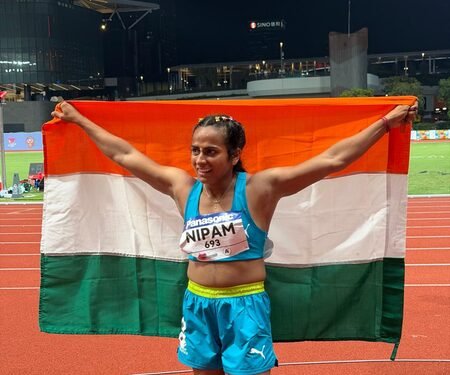 U20 Asian Athletics: Sprinter Nipam makes memorable debut, wins 100m bronze in Hong Kong
