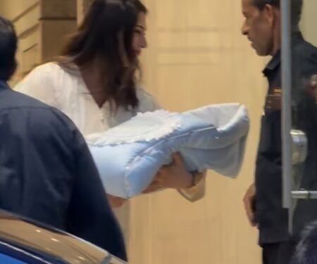 Divyanka Tripathi’s heartwarming gesture towards security guard while taking newborn home wins hearts online