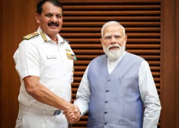 Navy Chief Admiral Tripathi briefs PM Modi on maritime security, operational preparedness