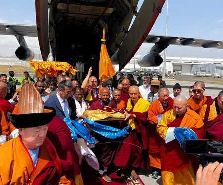 Holy relics of Lord Buddha’s disciples arrive in Mongolia via special IAF flight