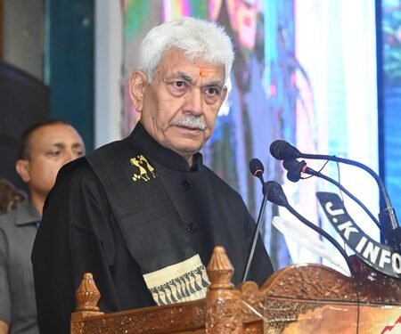 Those attending two-day Srinagar literary fest will feel cultural, intellectual and literary depth of Kashmir: L-G Sinha