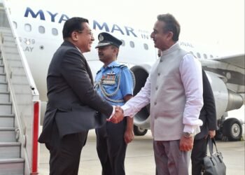 Myanmar President arrives in New Delhi after offering prayers in Gaya