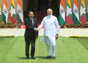 PM Modi, Myanmar Prez Min Aung Hlaing hold bilateral talks at Hyderabad House