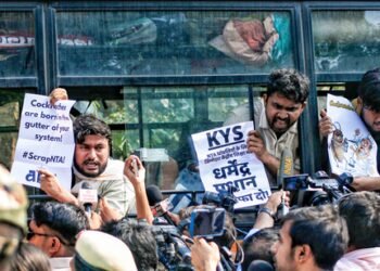 KYS protests outside Education Ministry over NTA failures, exam glitches
