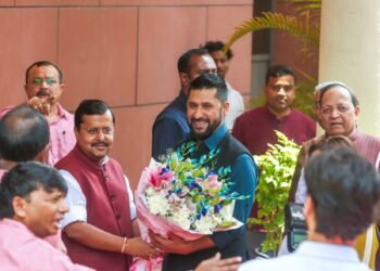 BJP chief Nitin Nabin meets delegates of Nepal’s Rastriya Swatantra Party (Lead)