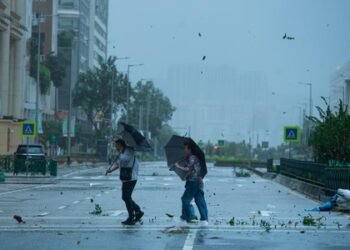 Typhoon Jangmi moves toward Japan’s Kyushu after lashing Okinawa