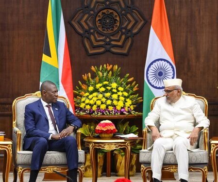 VP Radhakrishnan, South African counterpart hold talks on advancing priorities of Global South
