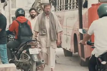 Jagapathi Babu takes a stroll in his ‘Peddi’ costume; goes completely unnoticed!