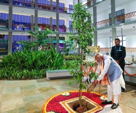 PM Modi highlights one-lakh tree plantation drive on WED