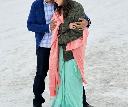 ‘Parshuram’ fame Shambhavi Singh shoots in a chiffon saree amidst snow in Manali, expresses excitement