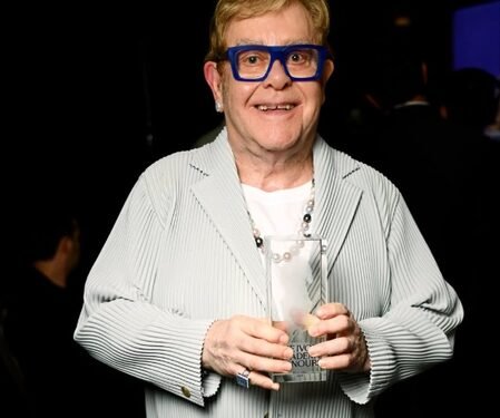 Elton John goes behind the mic at Dua Lipa and Callum Turner’s 2nd wedding