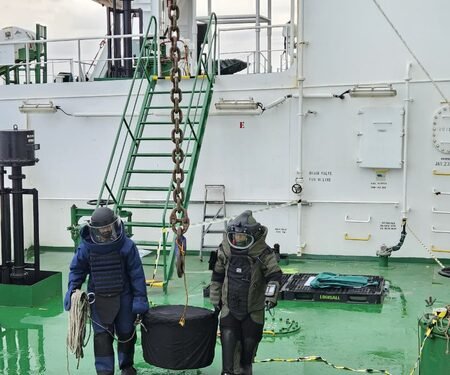 Indian Navy recovers unexploded missile warhead from merchant tanker off Kochi