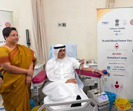 India organises blood donation camp in Kuwait