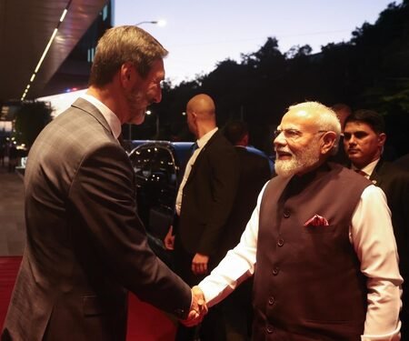 PM Modi accorded ‘warm welcome’ on arrival in Slovakia, received by Slovak Foreign Minister