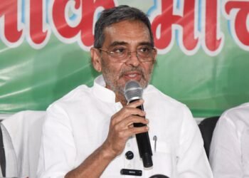 Bihar: Upendra Kushwaha questions Tejashwi Yadav’s absence amid Bakipur bypoll