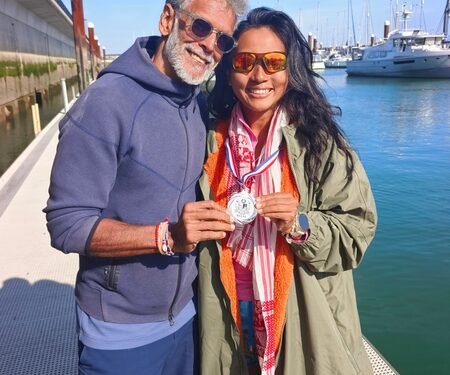Ankita Konwar makes history in English Channel Relay swim, credits Milind Soman for support