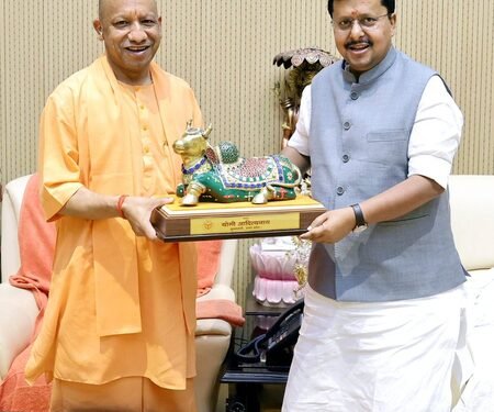 BJP Chief Nitin Nabin meets CM Yogi in Lucknow, to address booth workers today