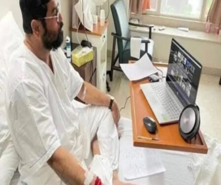 Maha rains: From hospital bed, Eknath Shinde conducts meeting; issues orders to 3 party ministers