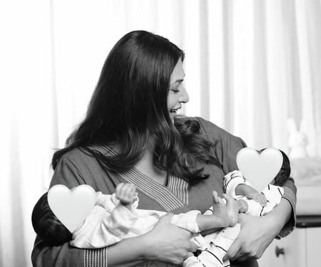 Divyanka Tripathi gives a glimpse of her twins cradled in her arms, lovingly says ‘Tu Aashiqui Hai’