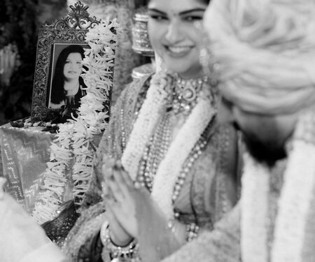 Anshula Kapoor carries her late mother’s presence into her wedding ceremony with a cherished photograph