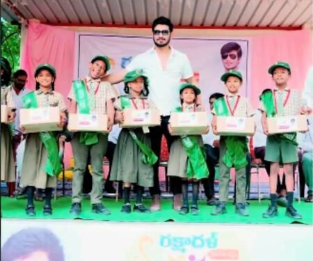 Nikhil Siddhartha gifts study kits to a 1000 students