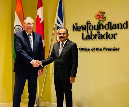 India discusses strengthening relations with premier of Newfoundland and Labrador