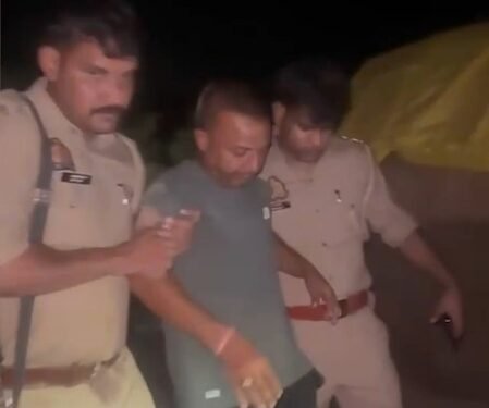 Two murder accused arrested after police encounter in Mathura; arms, motorcycle seized