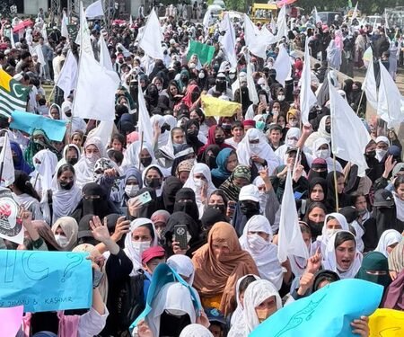 Hundreds of school children in PoK protest against Pakistani military’s atrocities