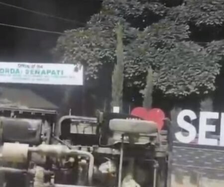 Mob attacks Assam Rifles camp in Manipur’s Senapati to thwart anti-militant operation; damages vehicles