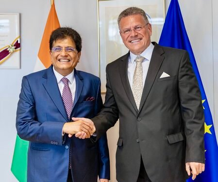 Piyush Goyal, Maros Sefcovic review progress on India-EU FTA implementation