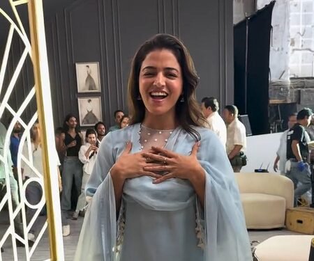 Wamiqa Gabbi meets childhood favourite Madhuri Dixit, calls it a ‘magical moment’