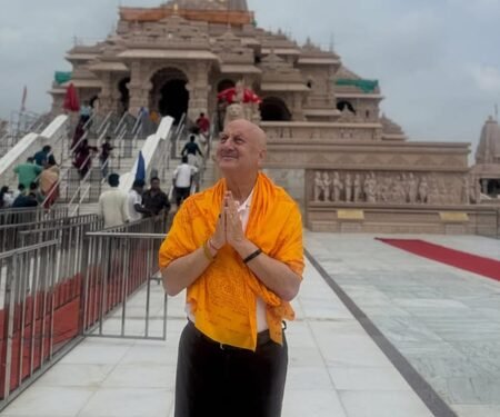 Anupam Kher wraps first schedule of ‘Shri Ram Bhoomi’ in Ayodhya, says ‘a part of me stayed behind’