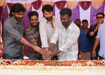 Mammootty, Dhanush, Rajkumar Periasamy, Kalaivanan jointly celebrate their National Award wins on sets of ‘Om’