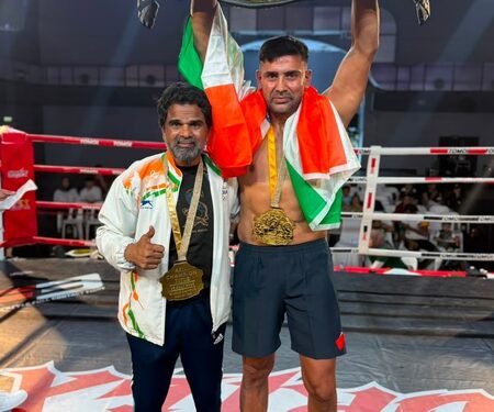 Sangram Singh becomes first Indian to win Asian Championship title after defeating Pakistani fighter Mohammad Abid