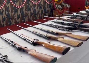 Manipur: 46 militants surrender with arms and ammunition