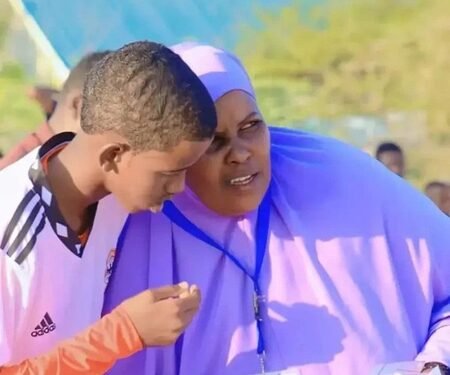Female football coach defies cultural norms in Kenya refugee camp