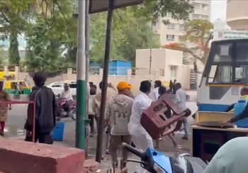 Bengaluru civic staff attacked during anti-encroachment drive in Shivajinagar, 10 detained
