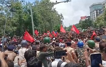 AISA protest in Patna turns violent; police use tear gas, water cannons