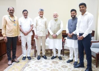 Chandrababu Naidu meets PM Modi, invites him for inauguration of Bhogapuram Airport
