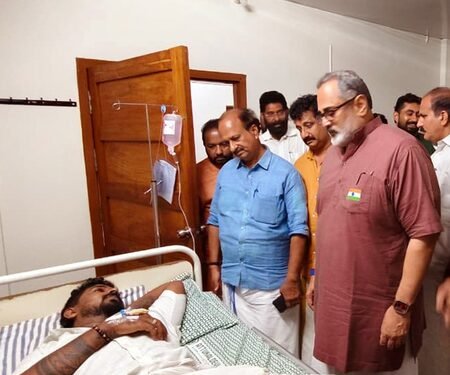 Kerala: Clashes erupt as BJP marches to KPCC office over Congress protest in Delhi